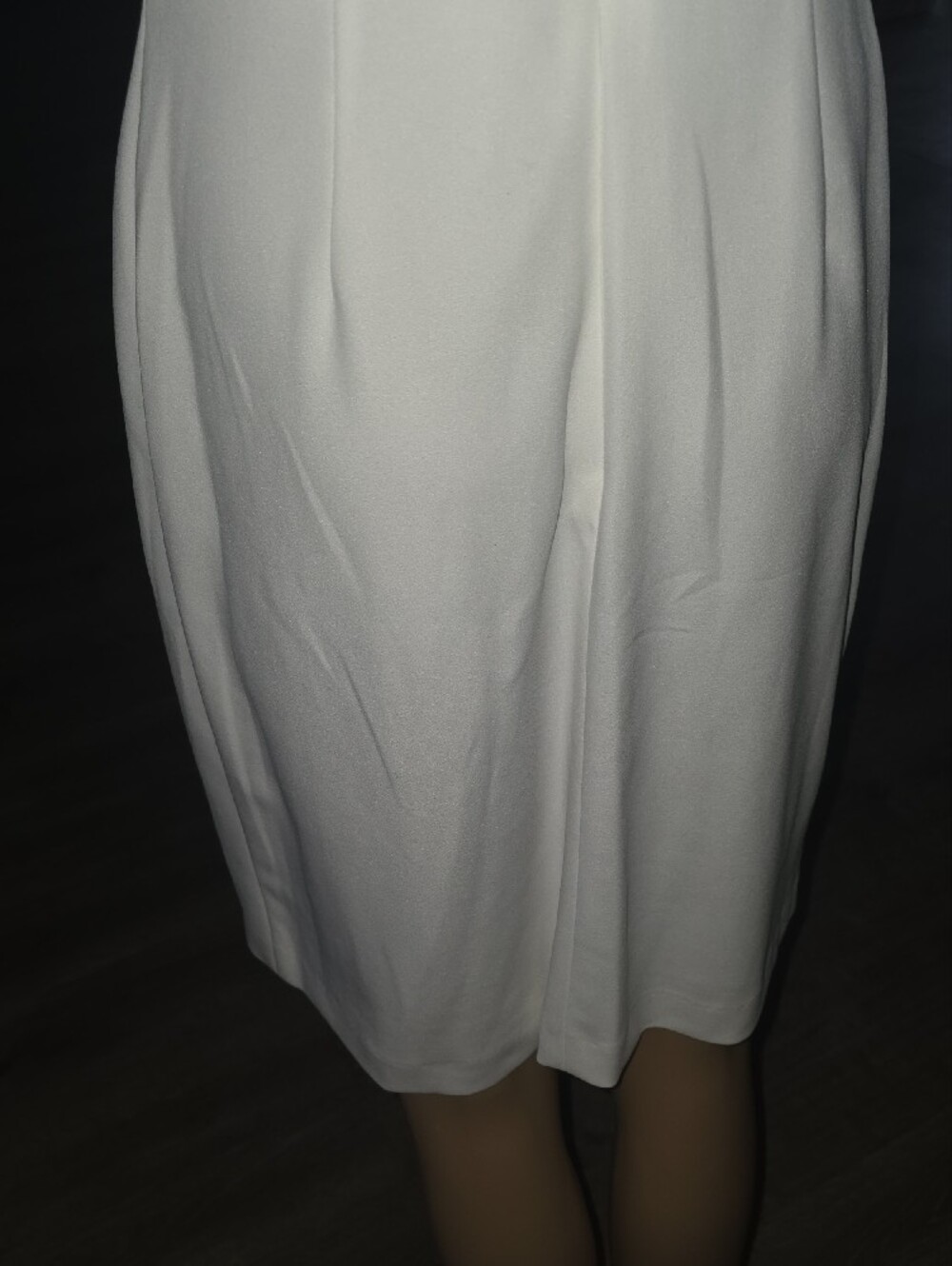 Karl Lagerfeld White Dress with Black Trim - Picture 7 of 8